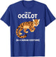 Ocelot Costume Funny Halloween Graphic T-Shirt - T-Shirt | Royal
