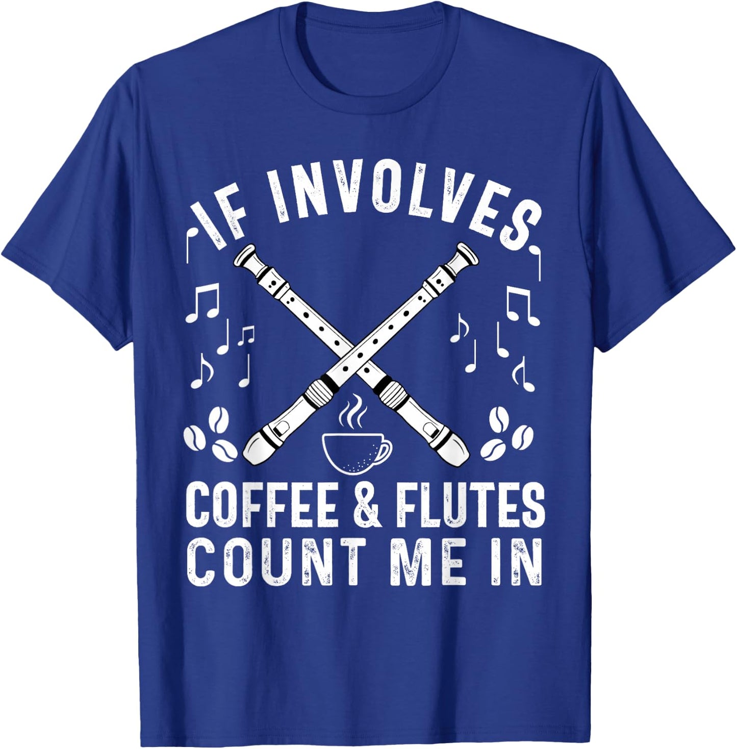 Flute Players Women Girl Mom Daughter Flutist Marching Band T-Shirt - T-Shirt | Royal