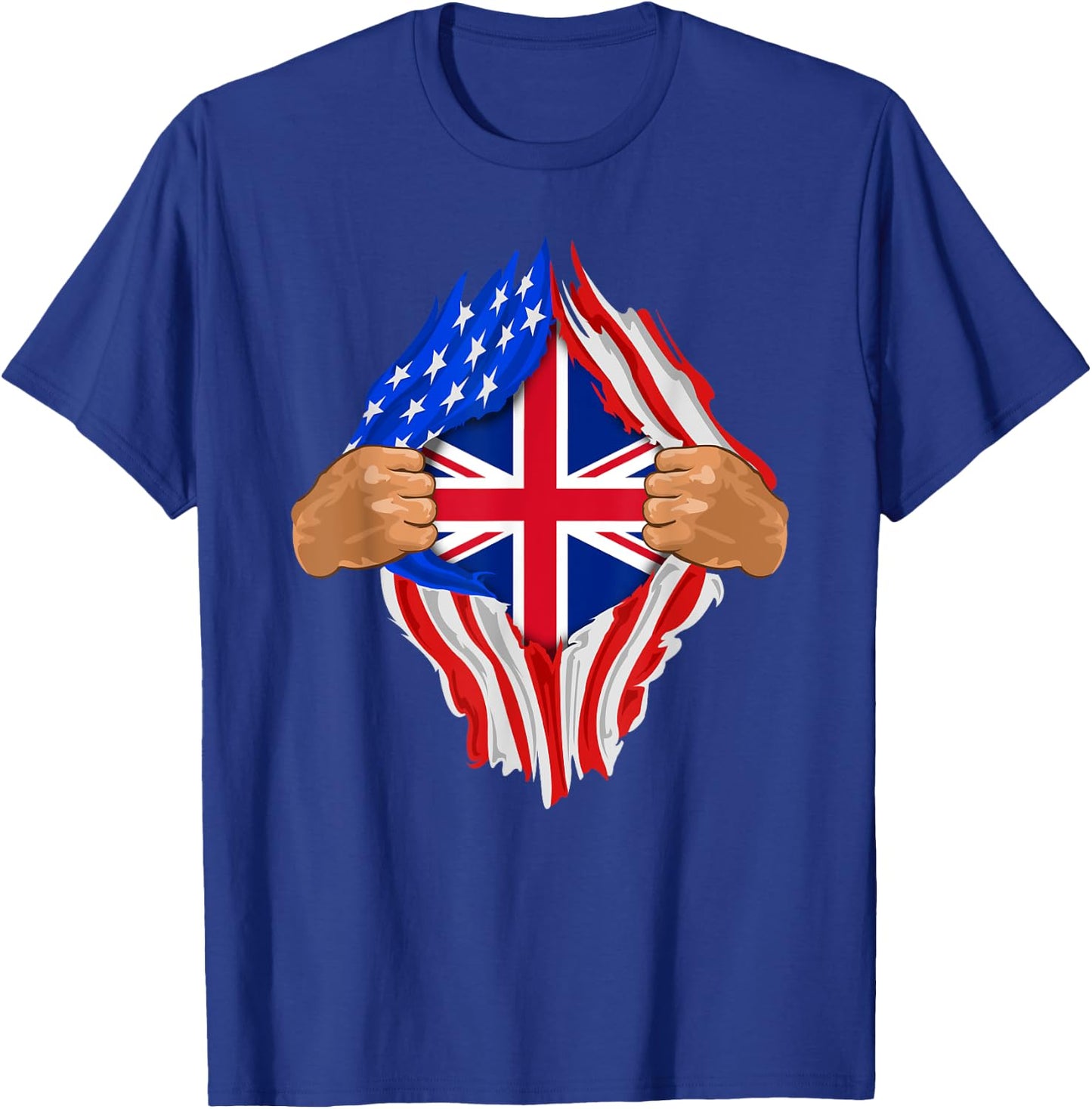 British Blood Inside Me | United Kingdom UK Flag Gift T-Shirt - T-Shirt | Royal