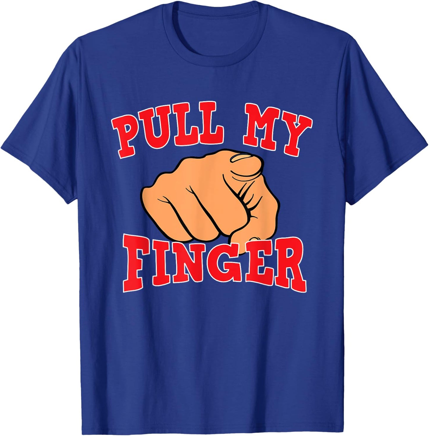 Funny Old Man Pull My Finger Classic Joke T-Shirt - T-Shirt | Royal