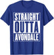Straight Outta Avondale T-Shirt - T-Shirt | Royal