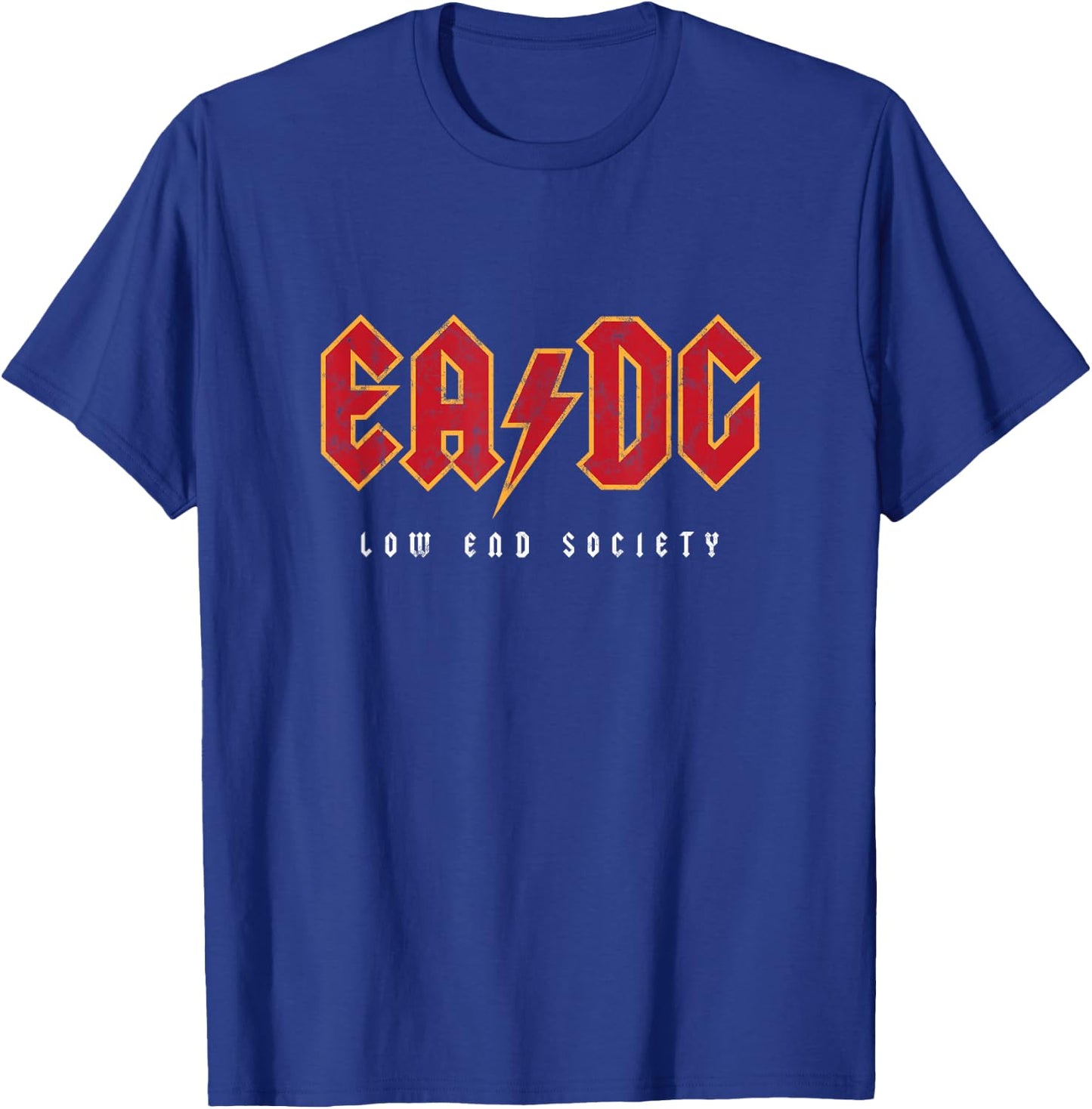 Low End Society Bass Player's Bass Guitar EADG Strings T-Shirt - T-Shirt | Royal