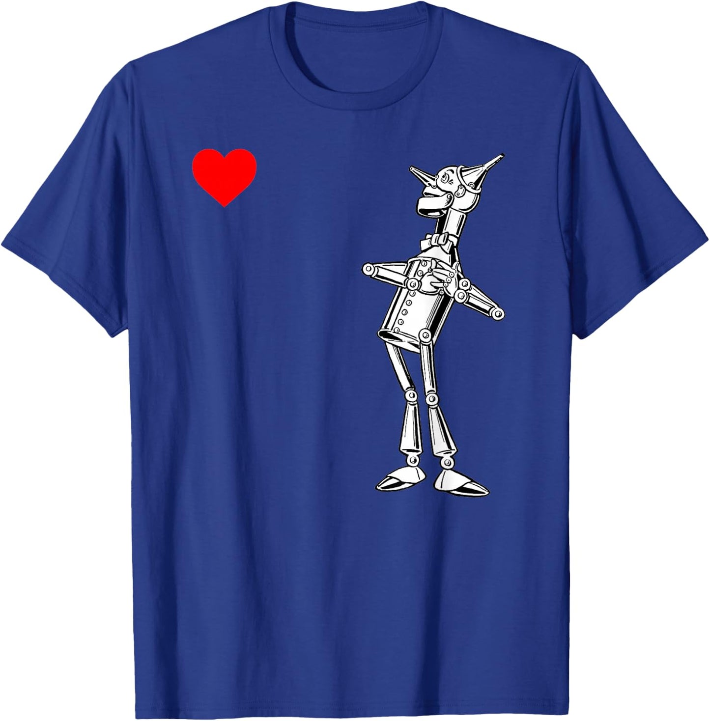 Classic Retro Wonderful Wizard of OZ Gifts Tin Man Heart T-Shirt - T-Shirt | Royal