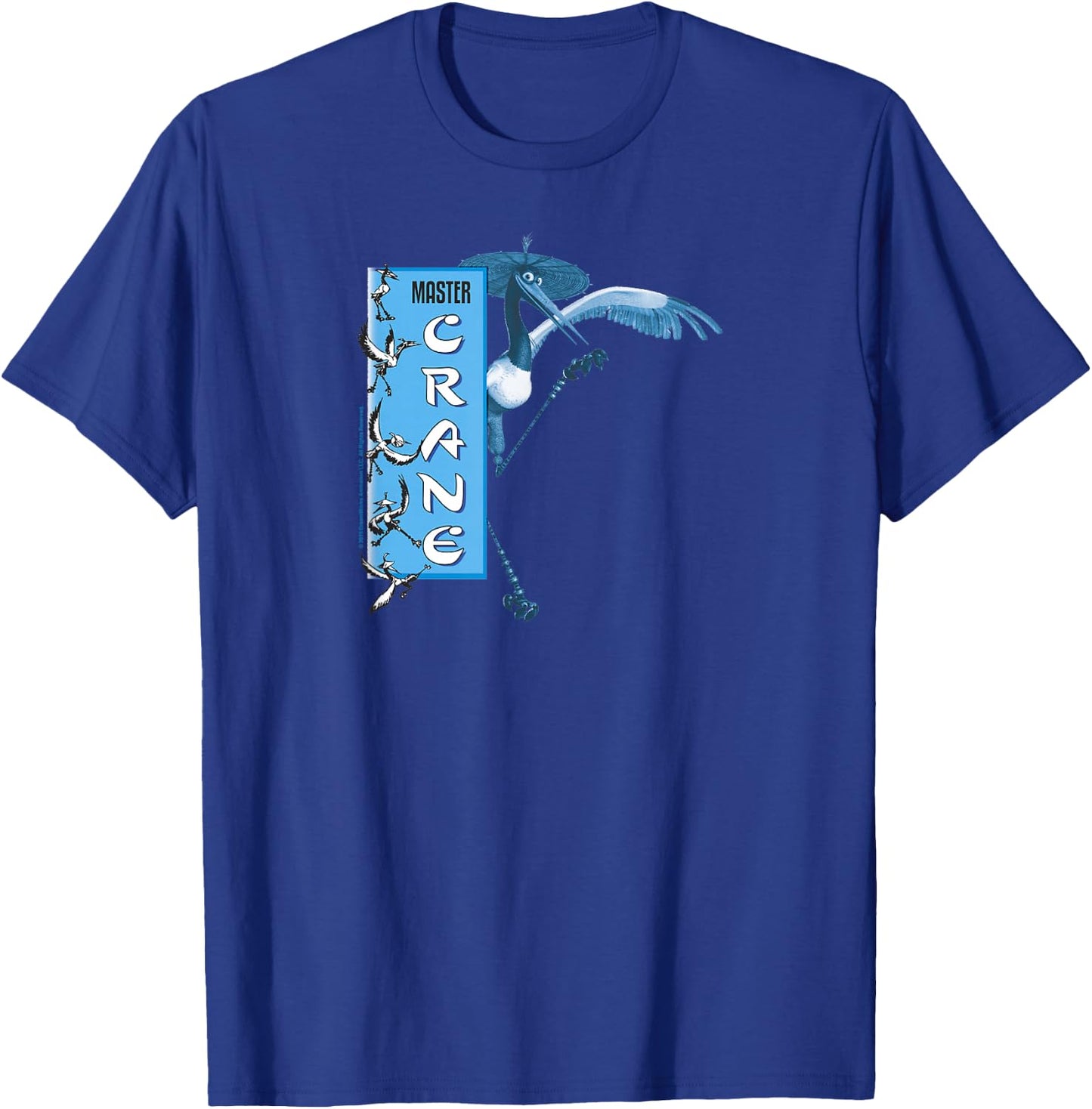 Kung Fu Panda Master Crane Action Pose Banner T-Shirt - T-Shirt | Royal