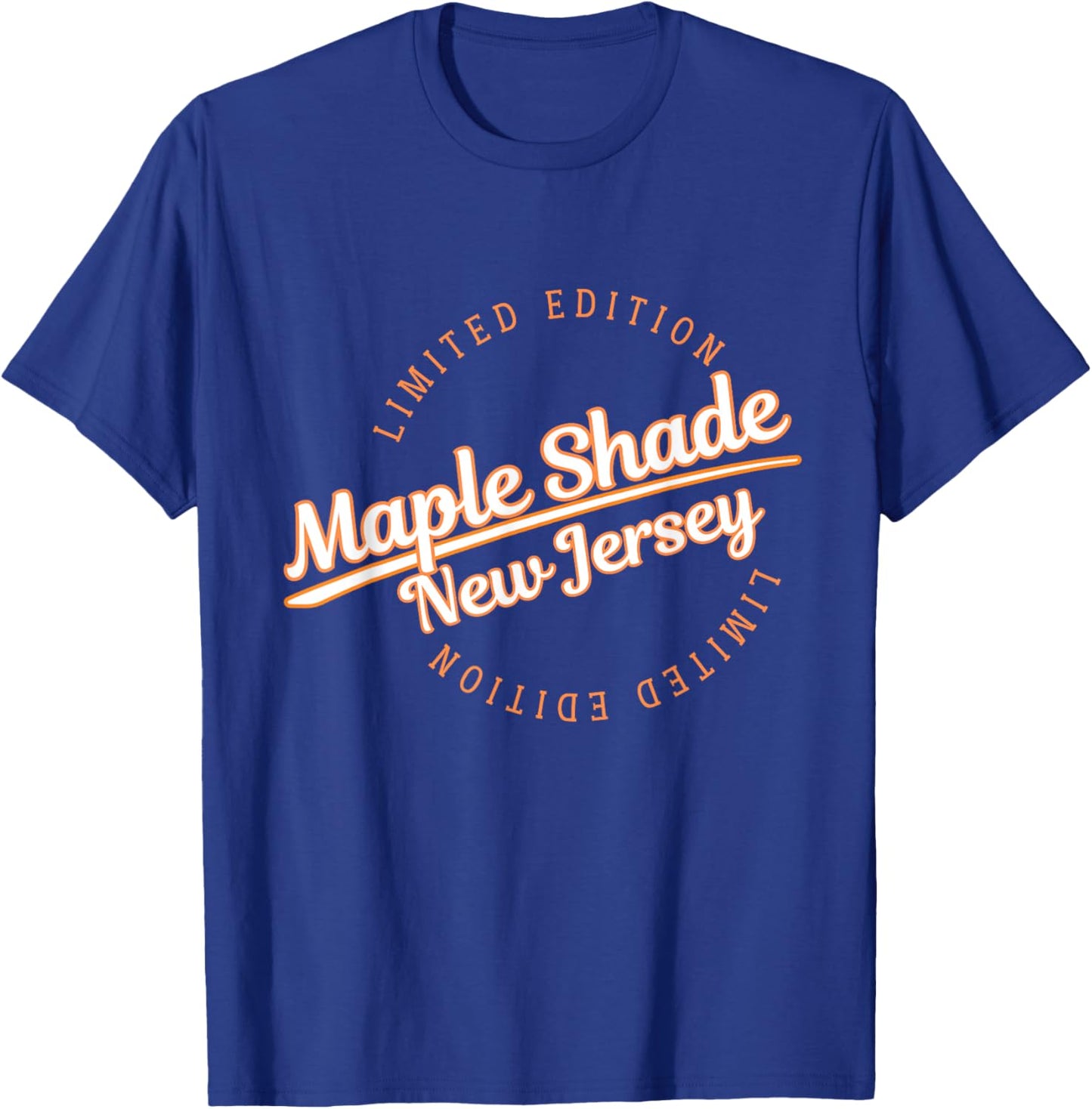 Retro Athletic Maple Shade NJ Apparel T-Shirt - T-Shirt | Royal
