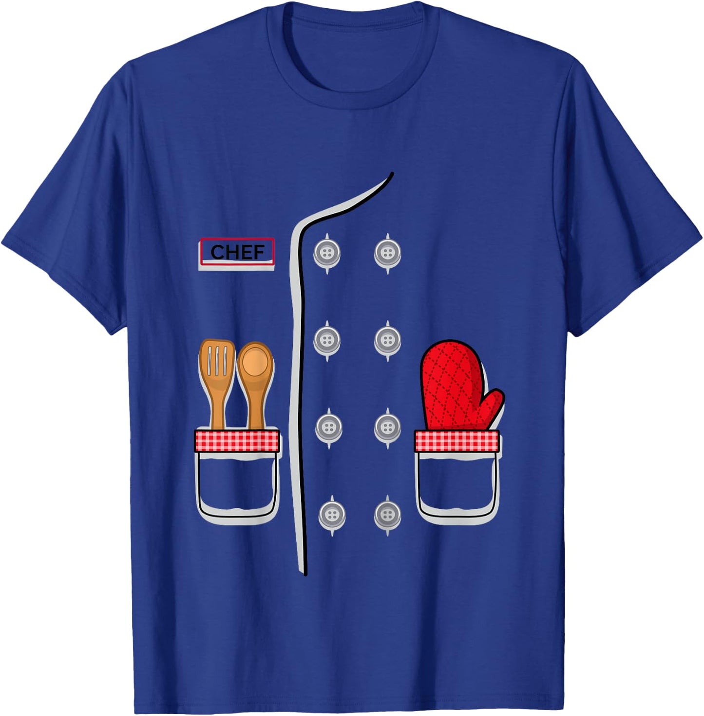 Kids Chef Costume for Kids Easy Halloween Outfit- Pro Cook Chef T-Shirt - T-Shirt | Royal