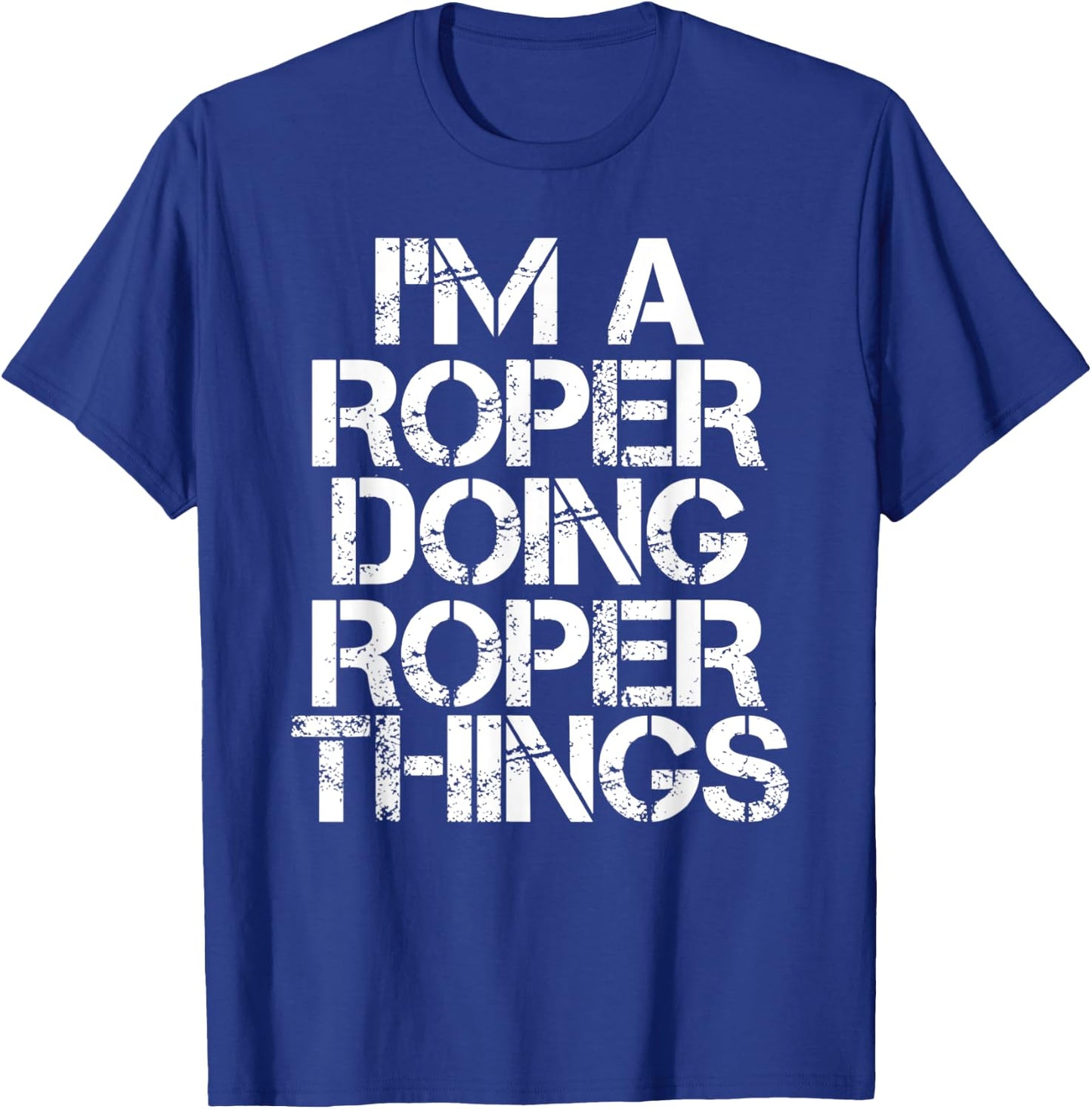 ROPER Funny Surname Family Tree Birthday Reunion Gift T-Shirt - T-Shirt | Royal