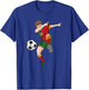 Dabbing Soccer Boy Portugal Football Shirt Portuguese Gift T-Shirt - T-Shirt | Royal