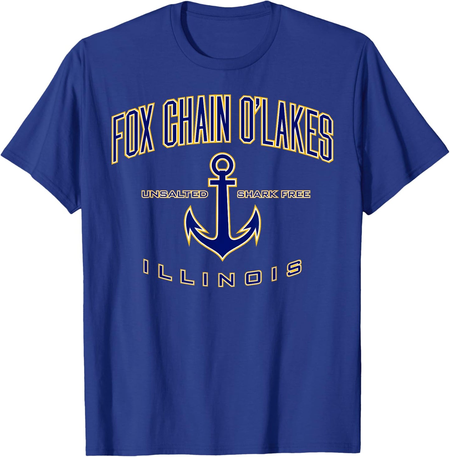 Fox Chain O'Lakes IL Shirt , Men, Girls & Boys T-Shirt - T-Shirt | Royal