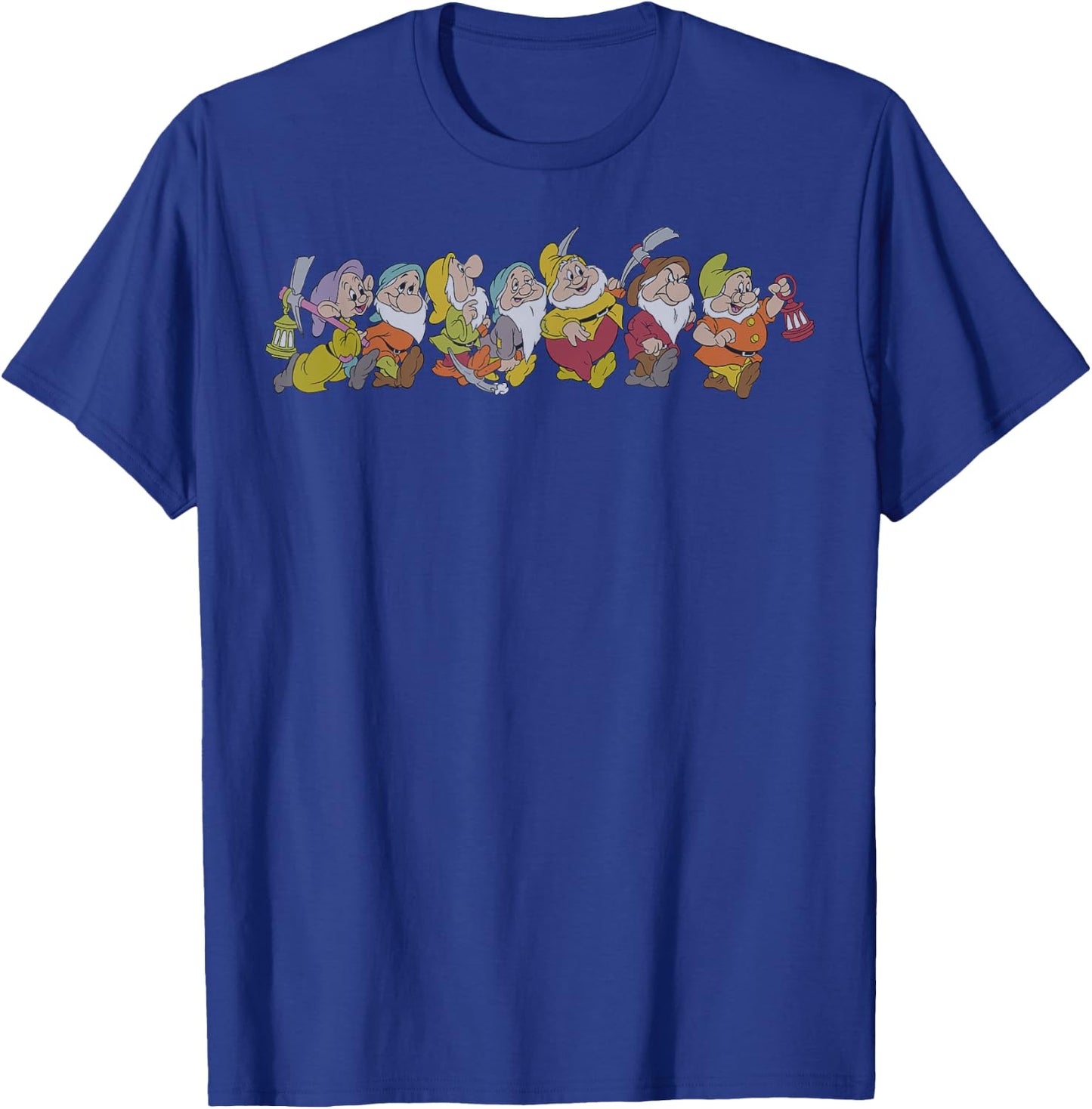 Disney Snow White and The Seven Dwarfs Marching in Line T-Shirt - T-Shirt | Royal