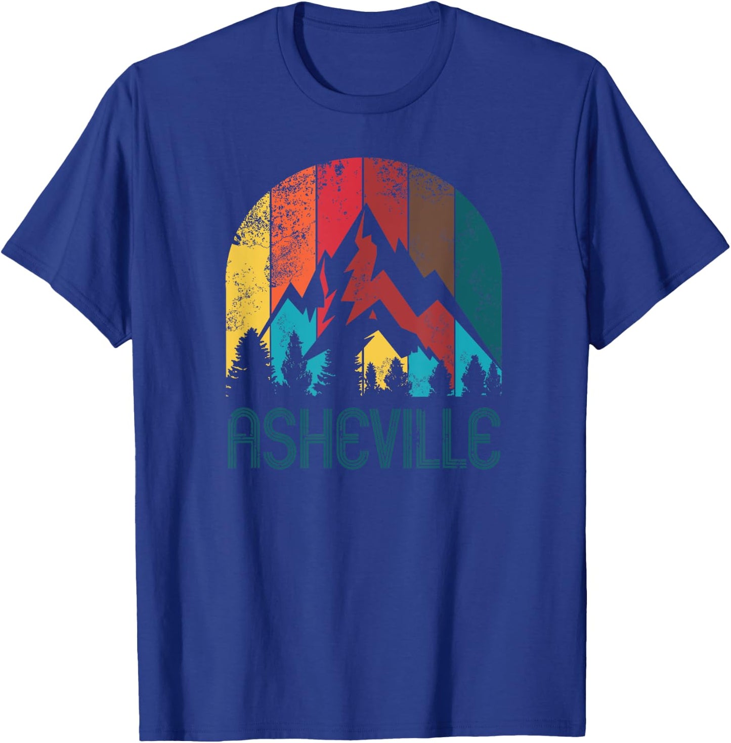 Retro Asheville T Shirt Women and Kids T-Shirt - T-Shirt | Royal
