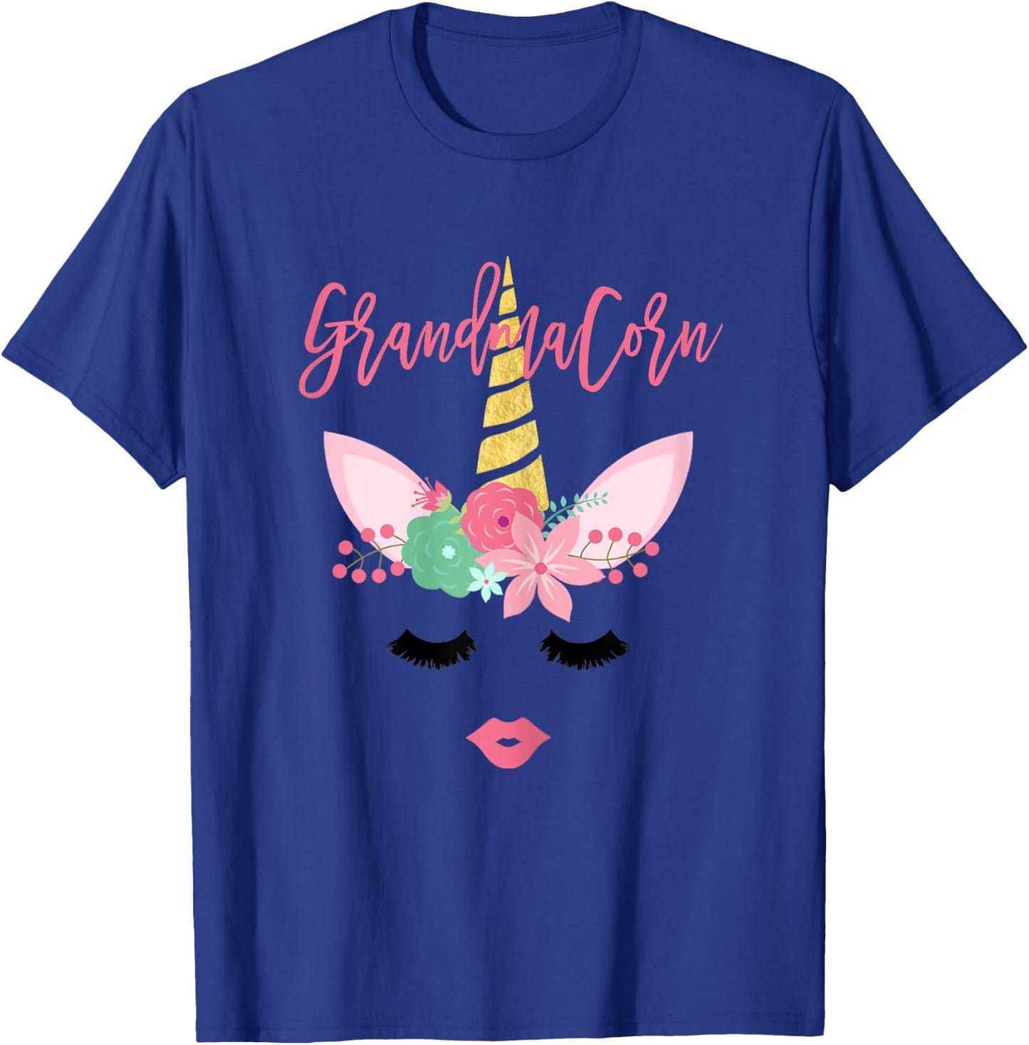 Grandmacorn Unicorn Grandma T-Shirt - T-Shirt | Royal
