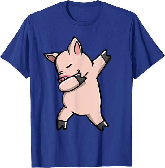Dabbing Piggy Youth Piglet Costume Kids T-Shirt - T-Shirt | Royal