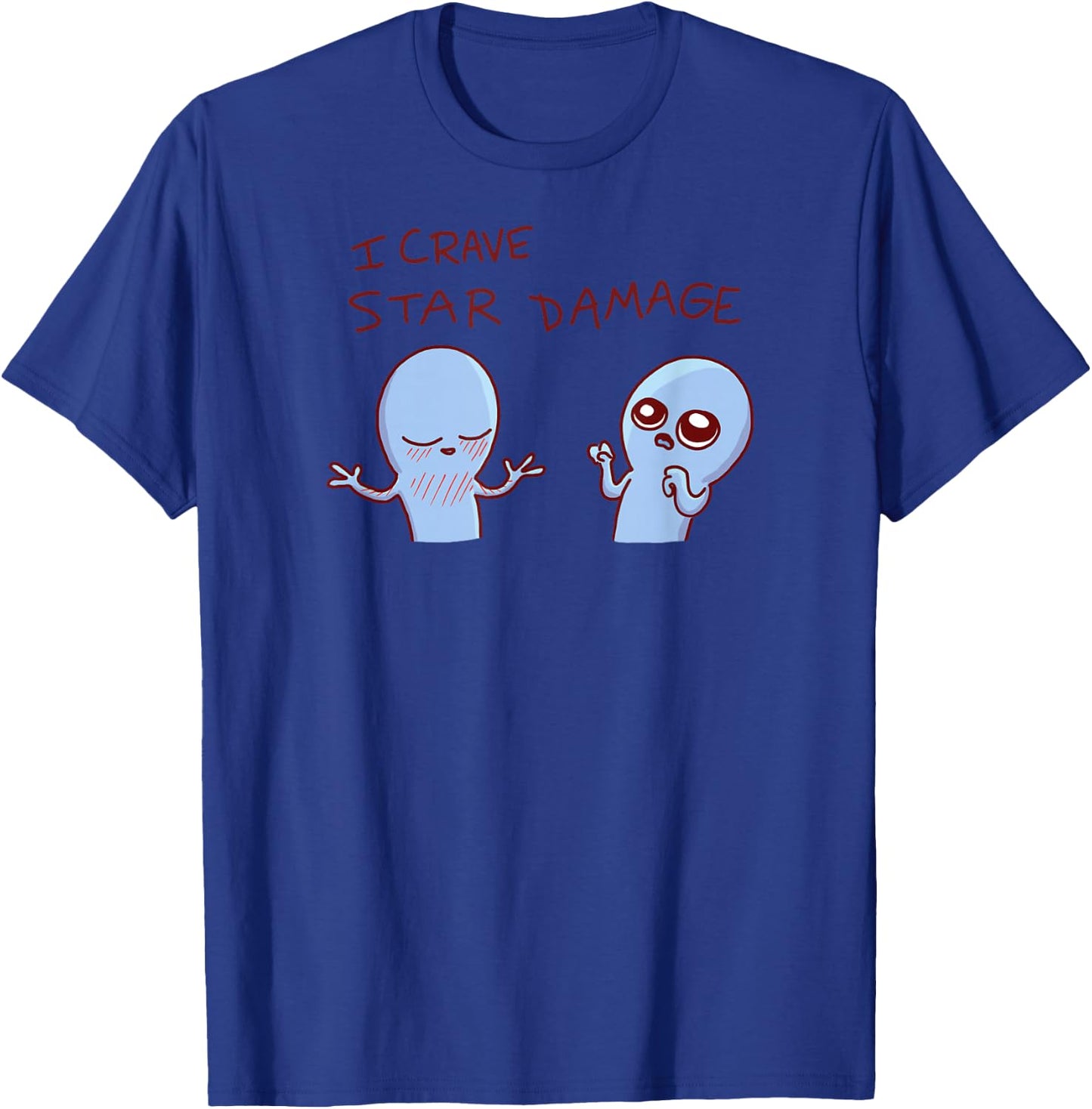 Threadless Nathan W. Pyle I Crave Star Damage Graphic T-Shirt - T-Shirt | Royal