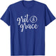 Grit & Grace Distressed Vintage Text T Shirt T-Shirt - T-Shirt | Royal