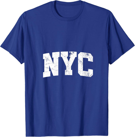NYC New York City USA State V-Neck T-Shirt - T-Shirt | Royal