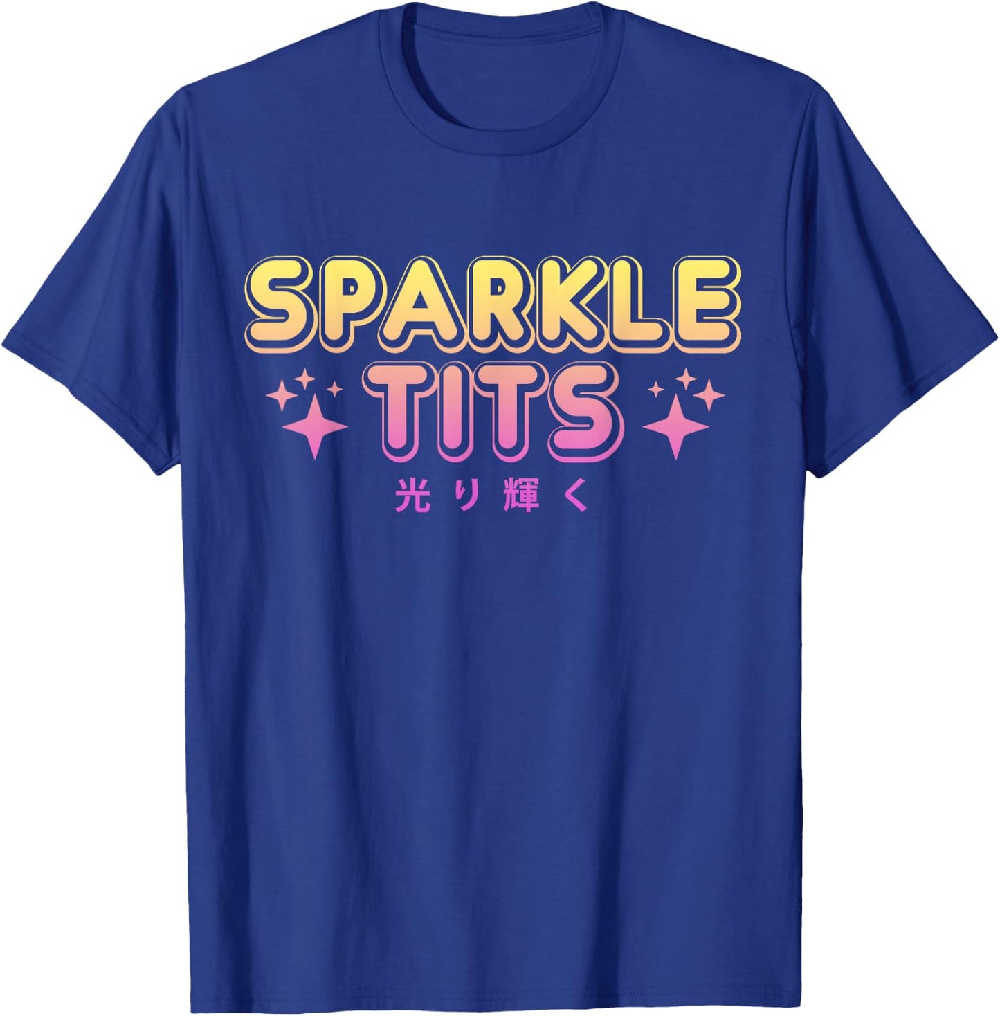 Pastel Goth Kawaii T Shirt - Sparkle Tits Sarcastic Gift T-Shirt - T-Shirt | Royal