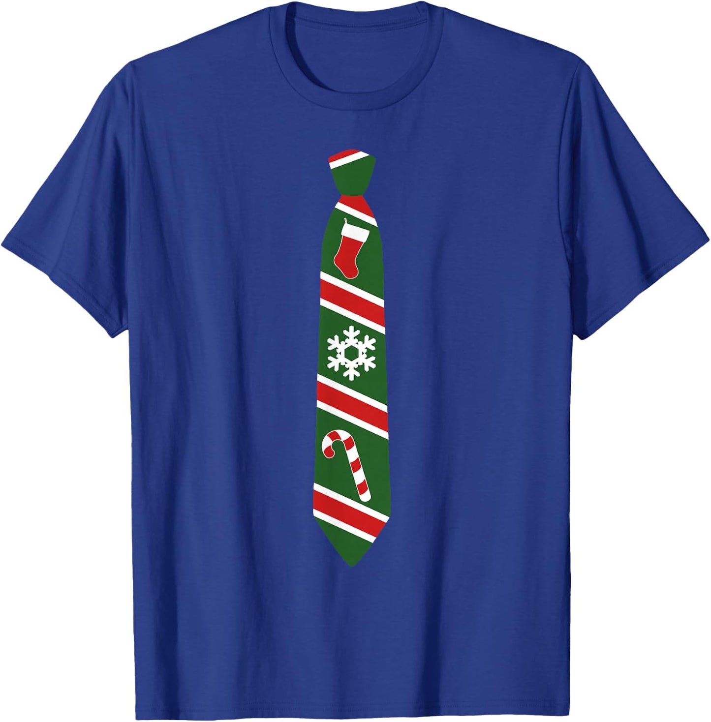 Funny Christmas Tie - Holiday Tuxedo Fun Design T-Shirt - T-Shirt | Royal