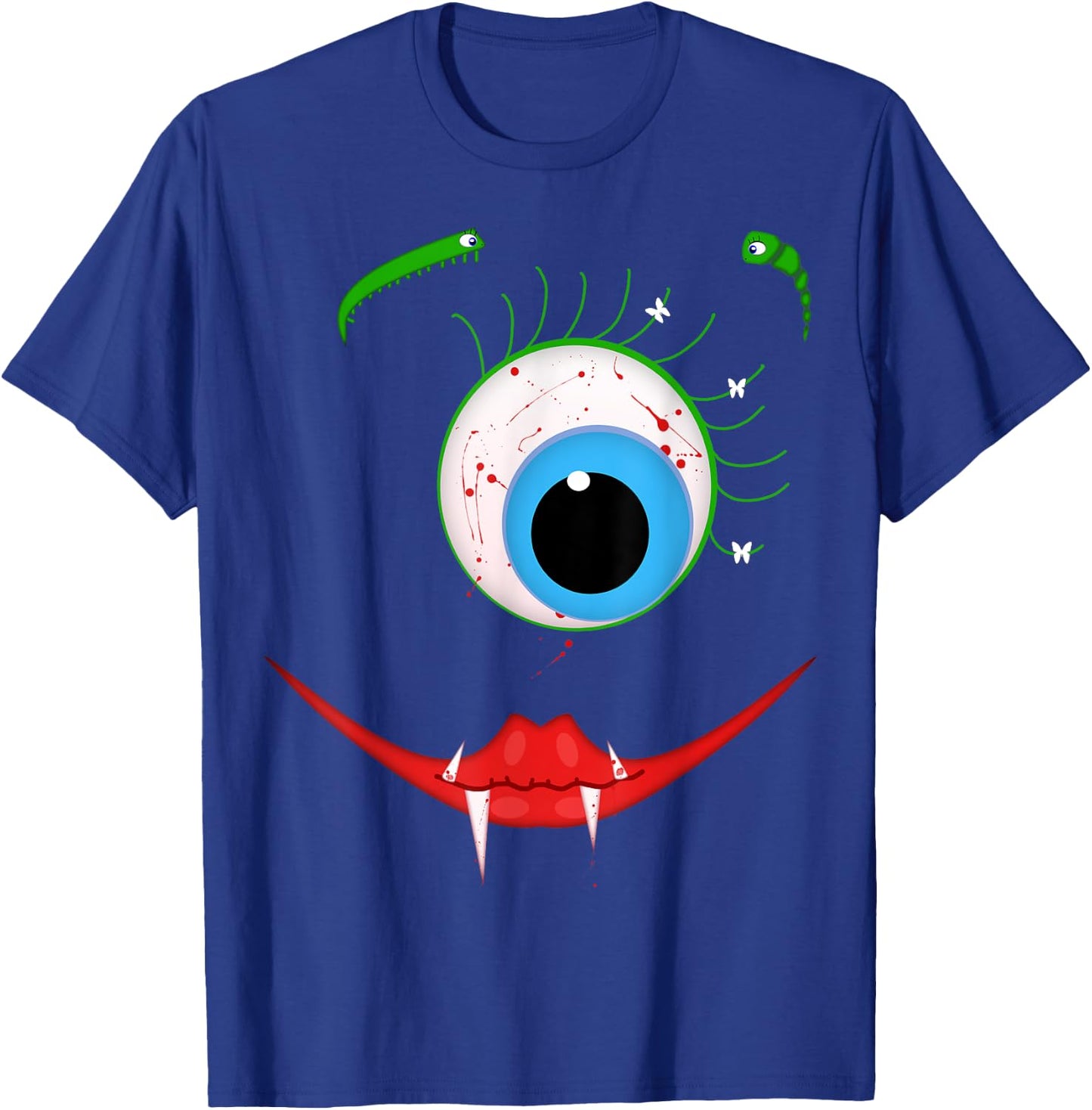 Cute Scary One-Eyed Bloodsucking Monster Halloween Costume T-Shirt - T-Shirt | Royal