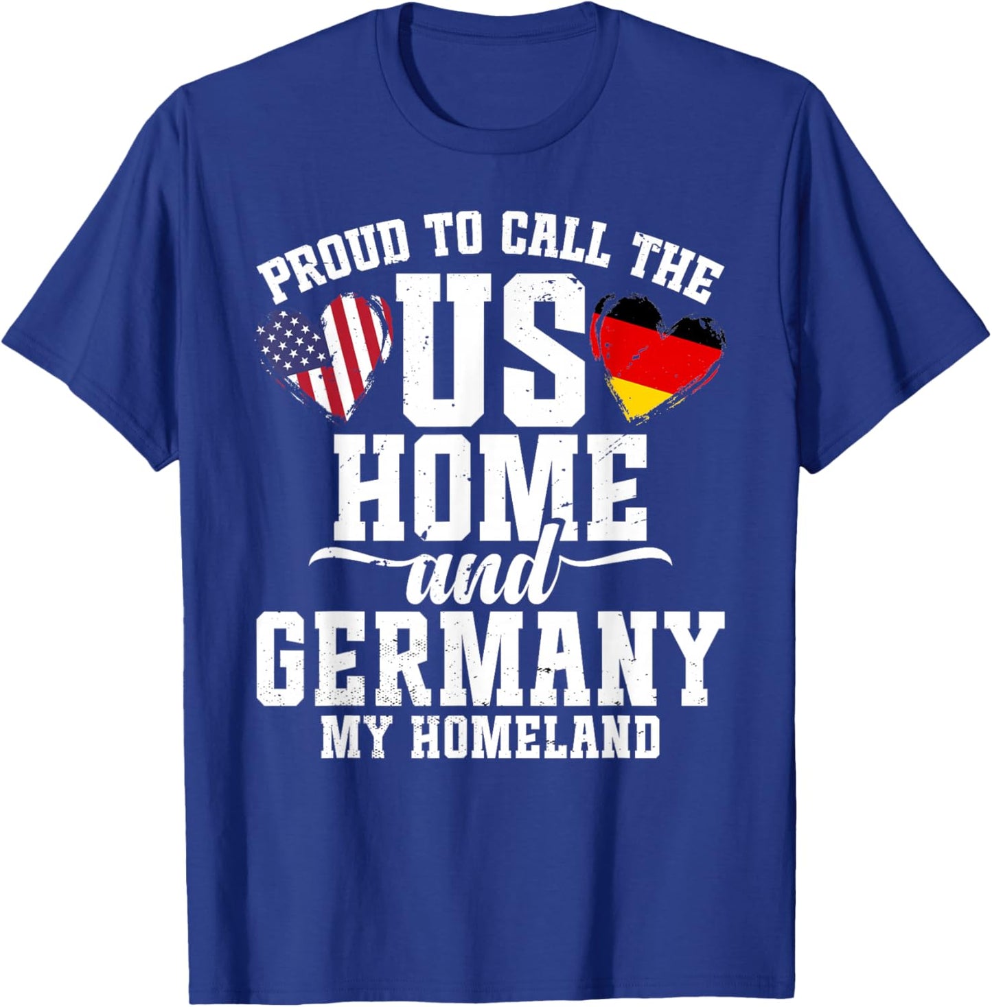German Outfit & Women Uniform US Flag Germany T-Shirt - T-Shirt | Royal