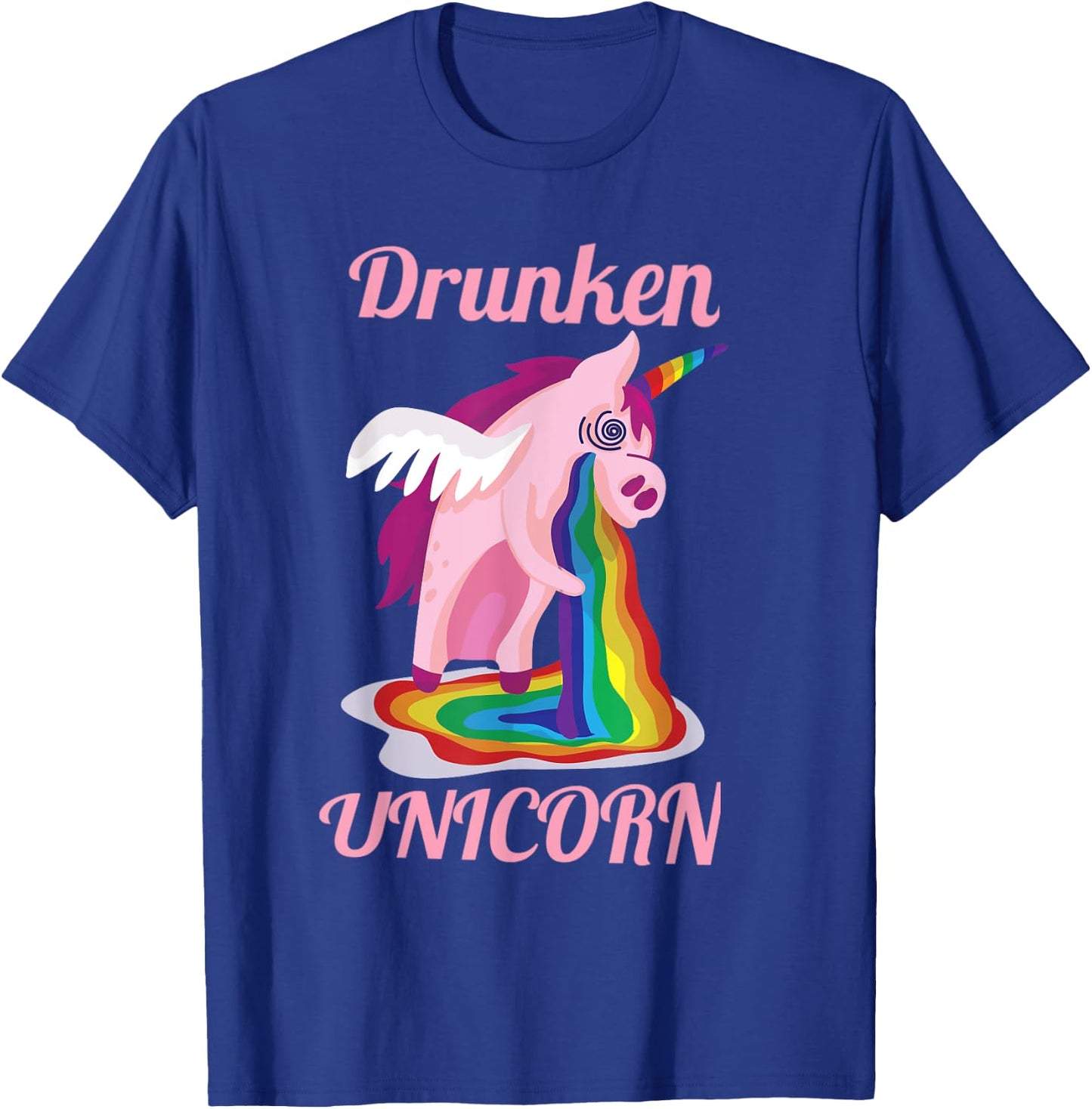 Drunken Unicorn Adult Gift T-Shirt - T-Shirt | Royal
