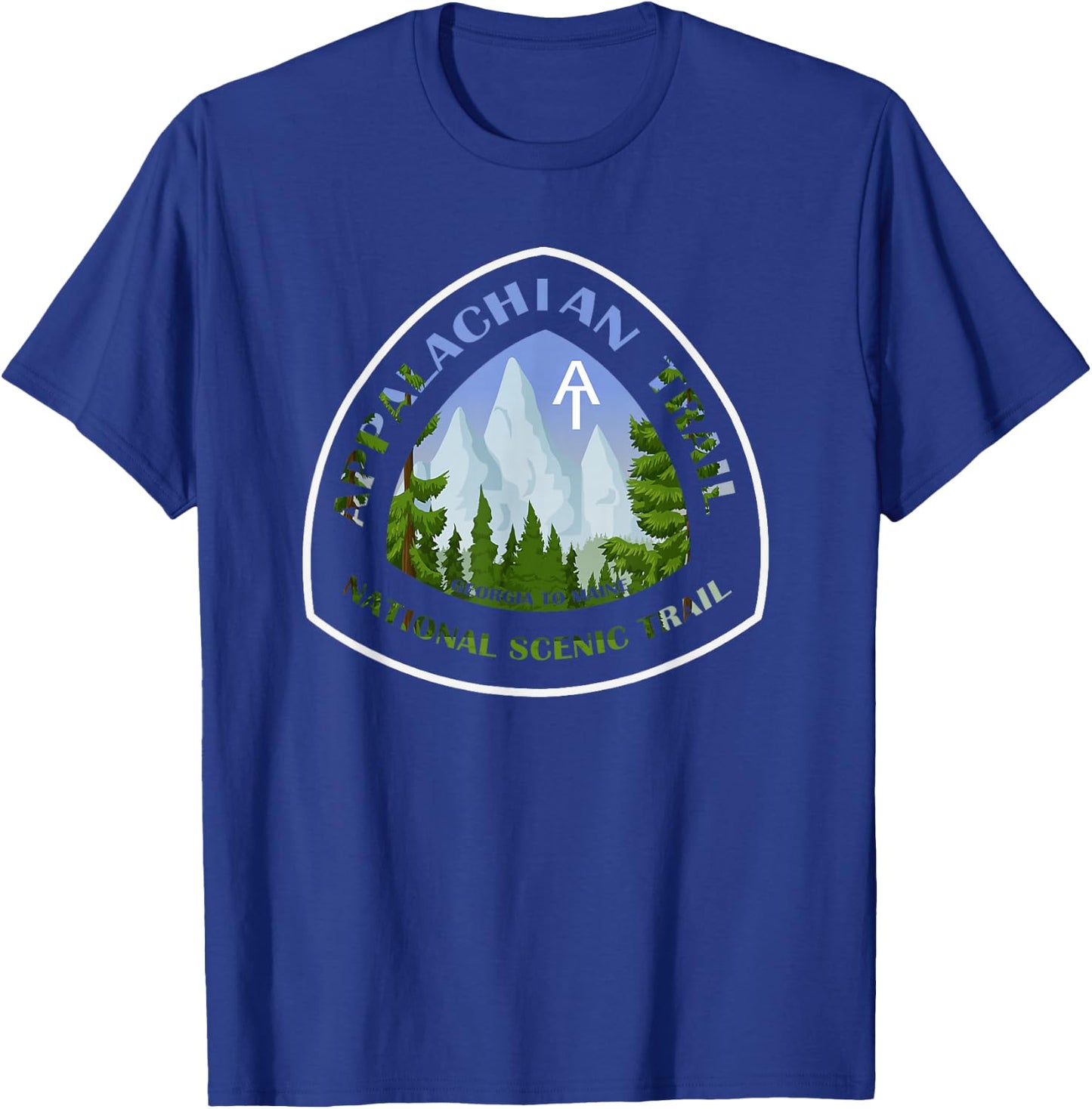 Appalachian Trail Scenic Mountain Views T-Shirt - T-Shirt | Royal