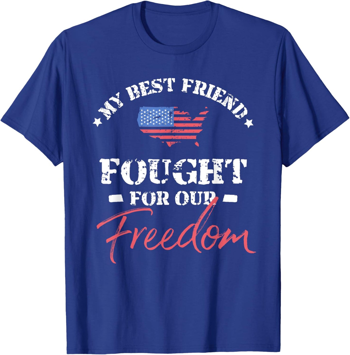 My Best Friend Is a Veteran T-Shirt - T-Shirt | Royal