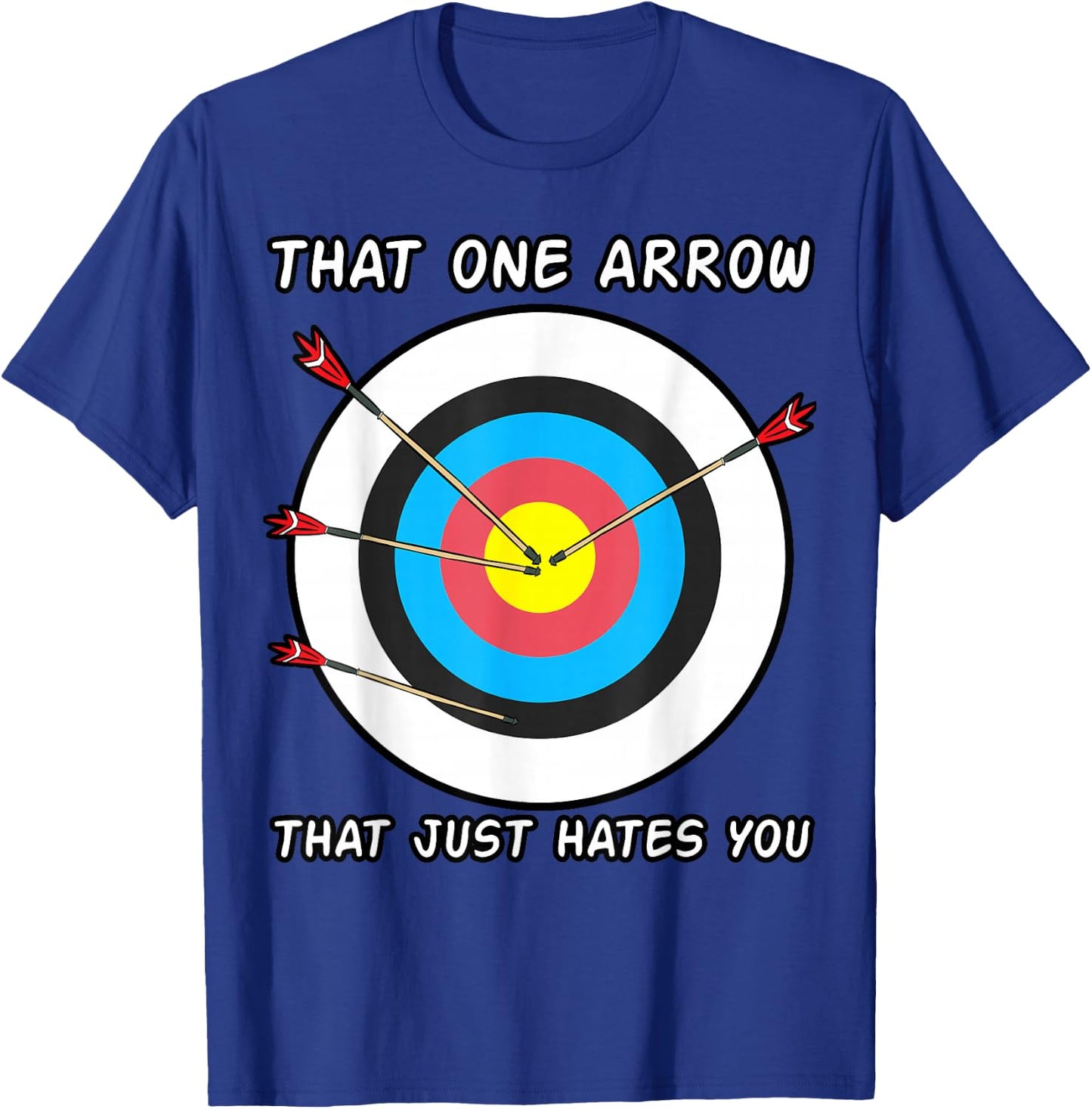 Archer Arrows Shirt Shooting Sport Crossbow Target Gift T-Shirt - T-Shirt | Royal