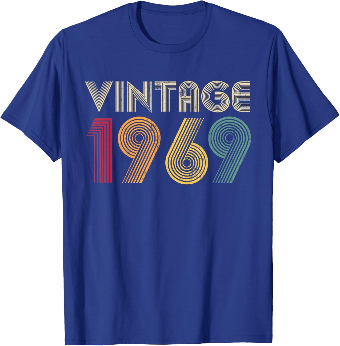 56th Birthday 1969 Vintage Men Women 56 Years Old T-Shirt - T-Shirt | Royal