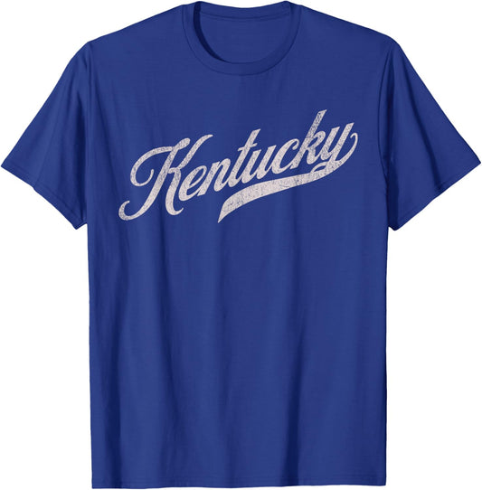 Throwback Vintage Kentucky City and State Adults and Kids T-Shirt - T-Shirt | Royal