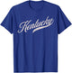 Throwback Vintage Kentucky City and State Adults and Kids T-Shirt - T-Shirt | Royal
