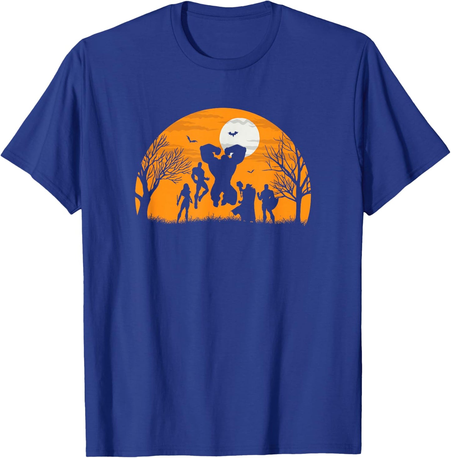 Marvel Avengers Silhouette Halloween T-Shirt - T-Shirt | Royal