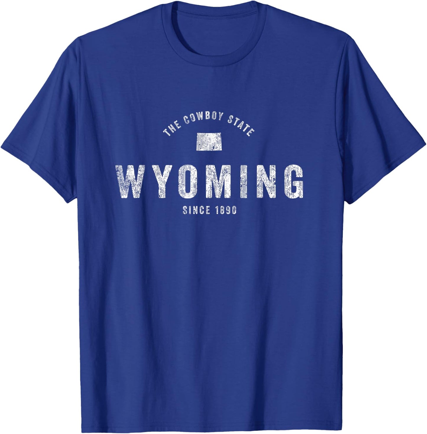 Wyoming Vintage Sports Design Retro WY Wyo T-Shirt - T-Shirt | Royal