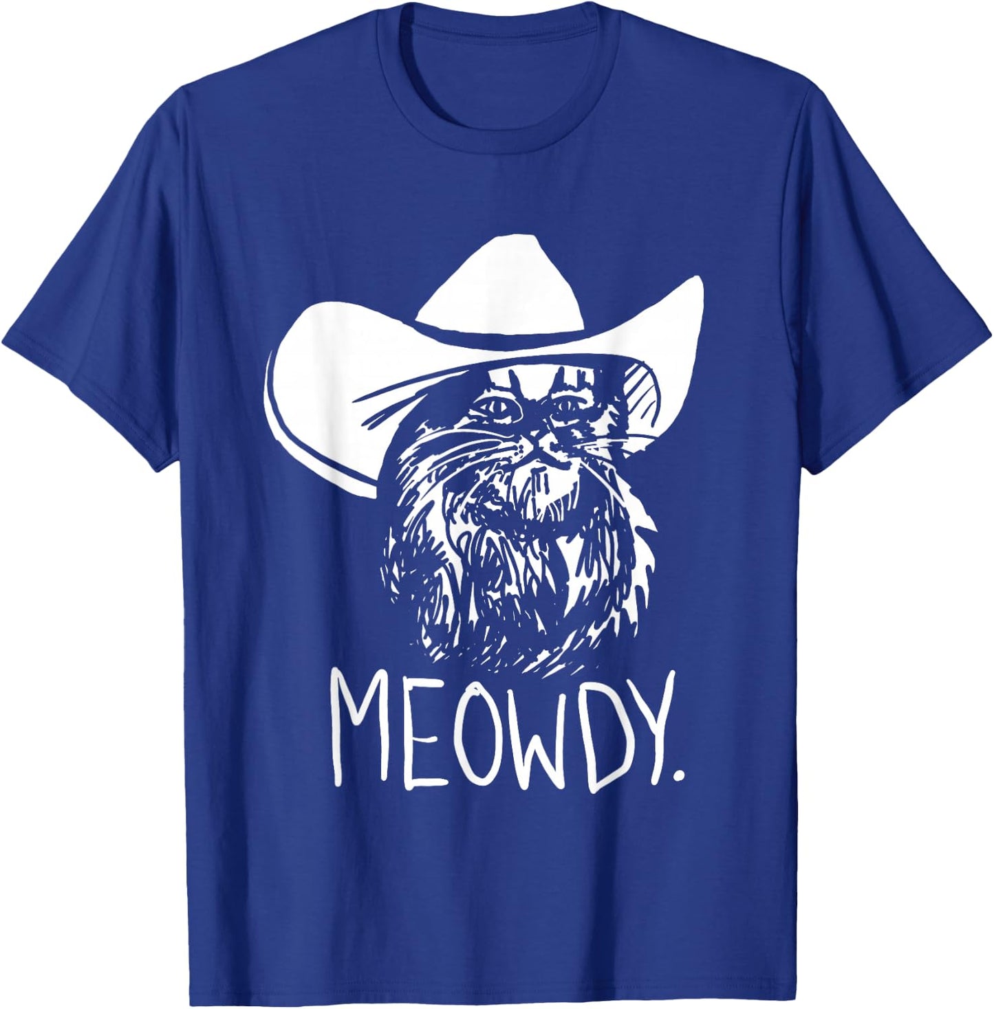 Meowdy Texas Cat Meme T-Shirt - T-Shirt | Royal