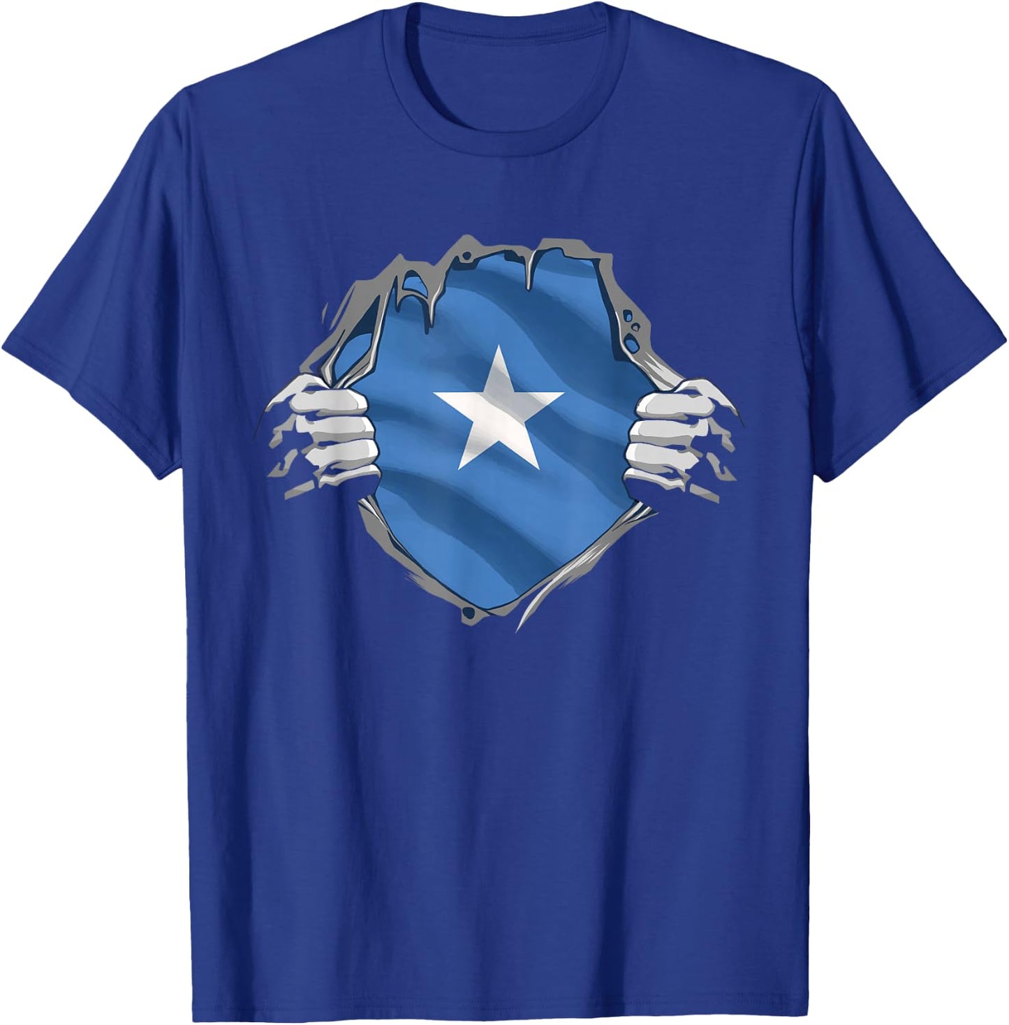 Super Somali Heritage Proud Somalia Roots Flag T-Shirt - T-Shirt | Royal