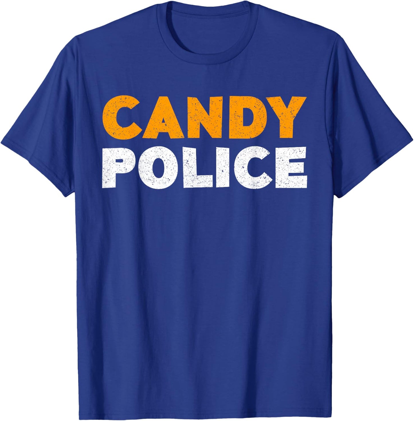 Candy Police Shirt Adult Men Women Kids Halloween T-Shirt - T-Shirt | Royal