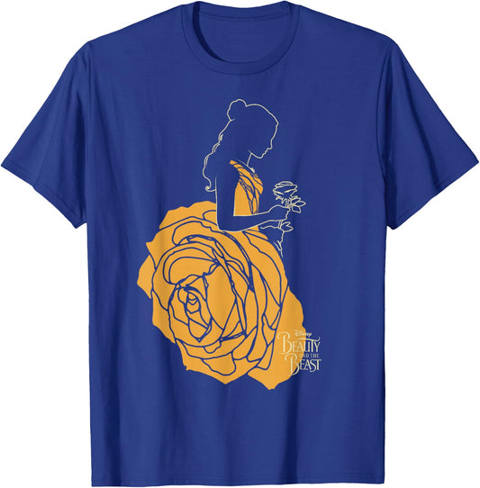 Disney Beauty & The Beast Belle A Rose Dress Graphic T-Shirt - T-Shirt | Royal