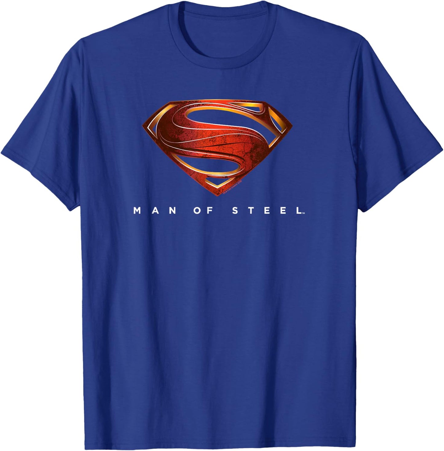 Superman Man of Steel New Logo T-Shirt - T-Shirt | Royal