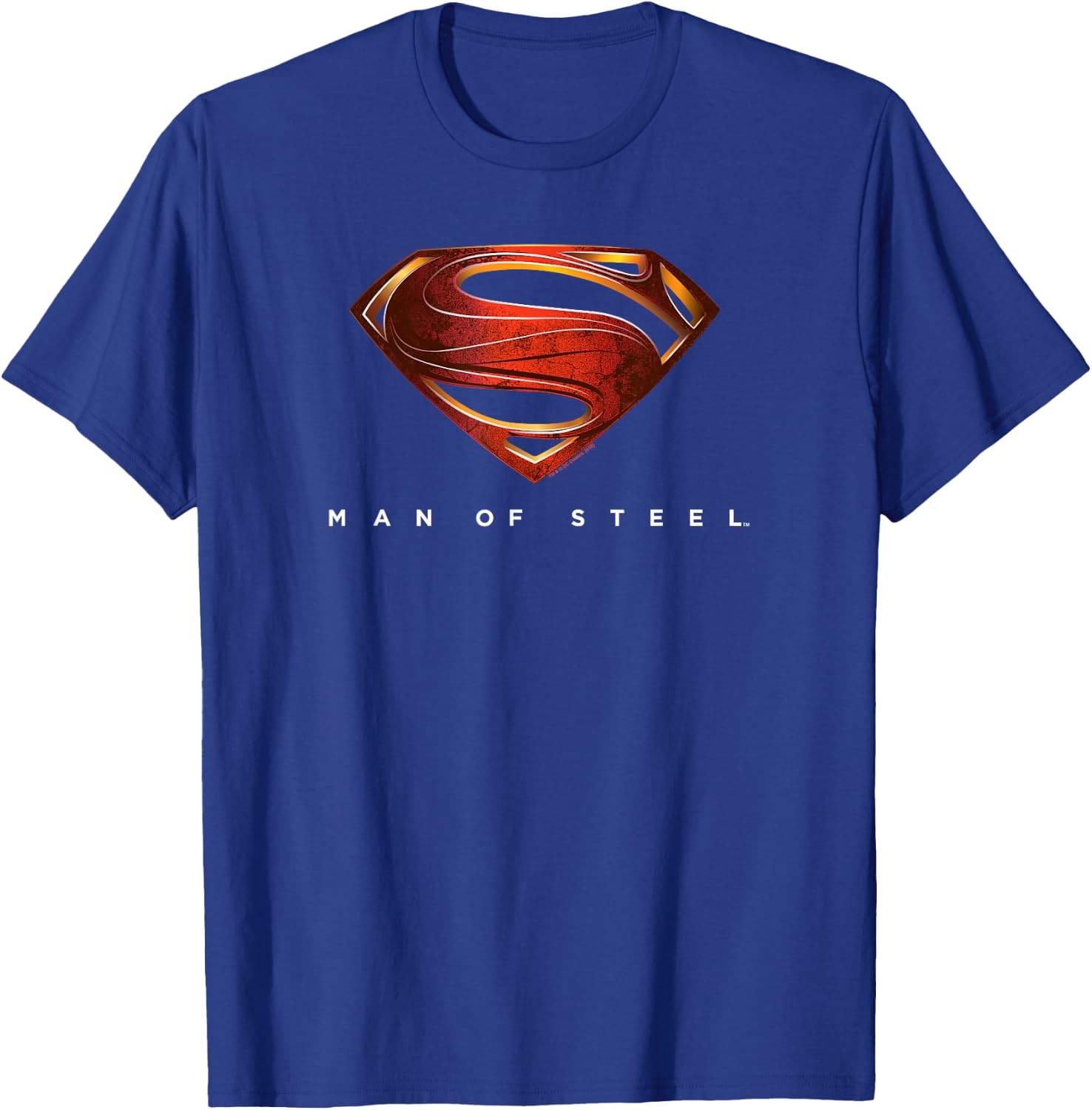 Superman Man of Steel New Logo T-Shirt - T-Shirt | Royal