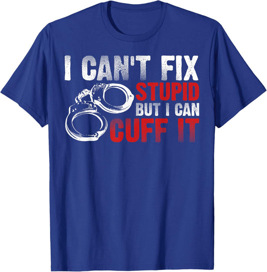 Funny Police Officer Design Women Cop Police Officer T-Shirt - T-Shirt | Royal