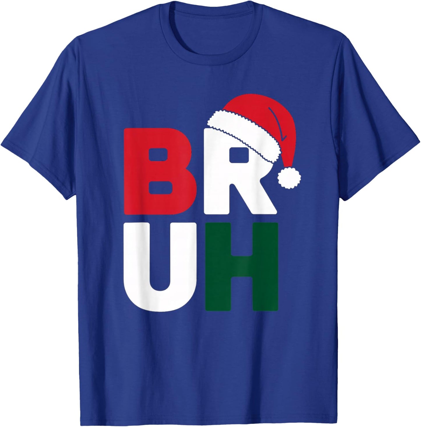 Funny Bruh Merry Christmas Pajama Family Men Meme Xmas Boy T-Shirt - T-Shirt | Royal