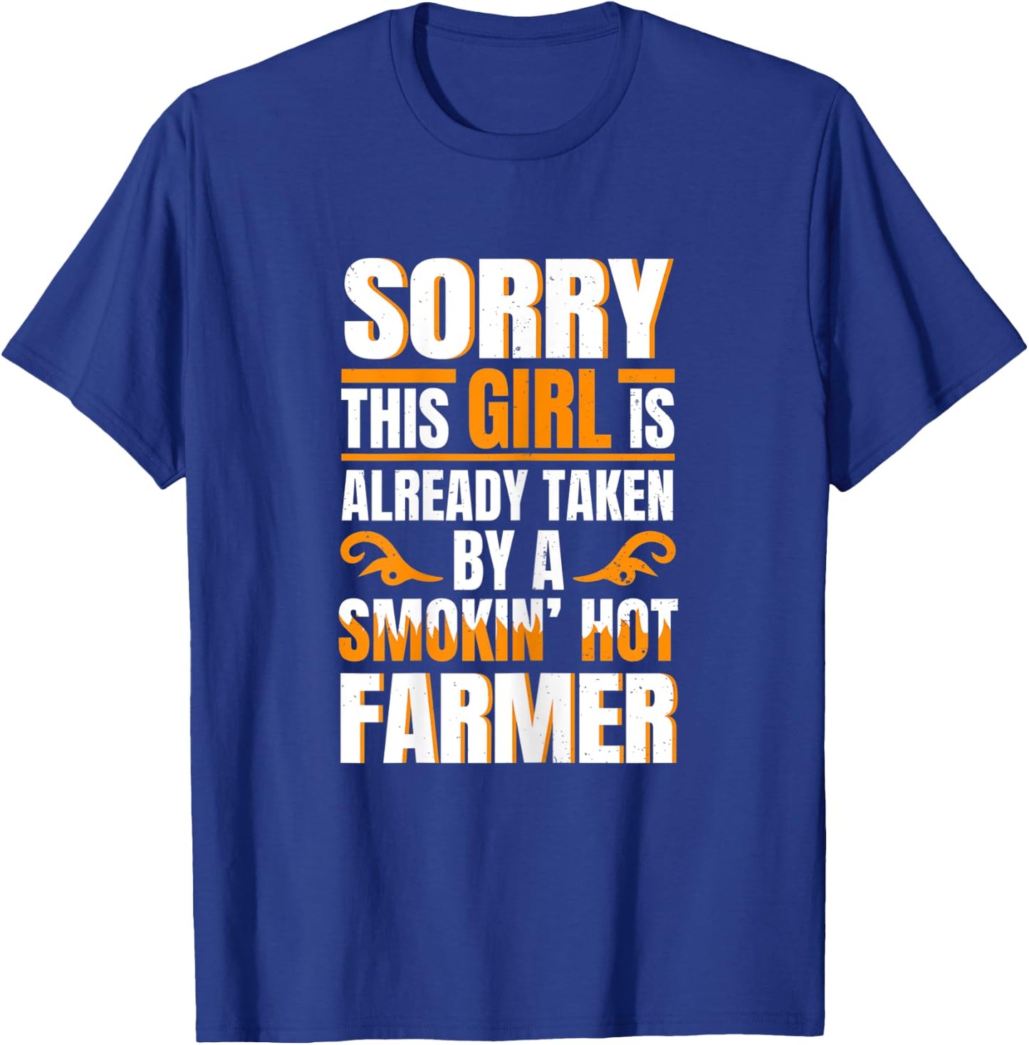 Hot Farmer - Funny Women Cool Girlfriend Farm T-Shirt - T-Shirt | Royal
