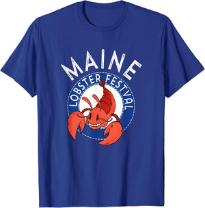 Maine Lobster Festival Seafood Crabbing Fishing Crew T-Shirt - T-Shirt | Royal