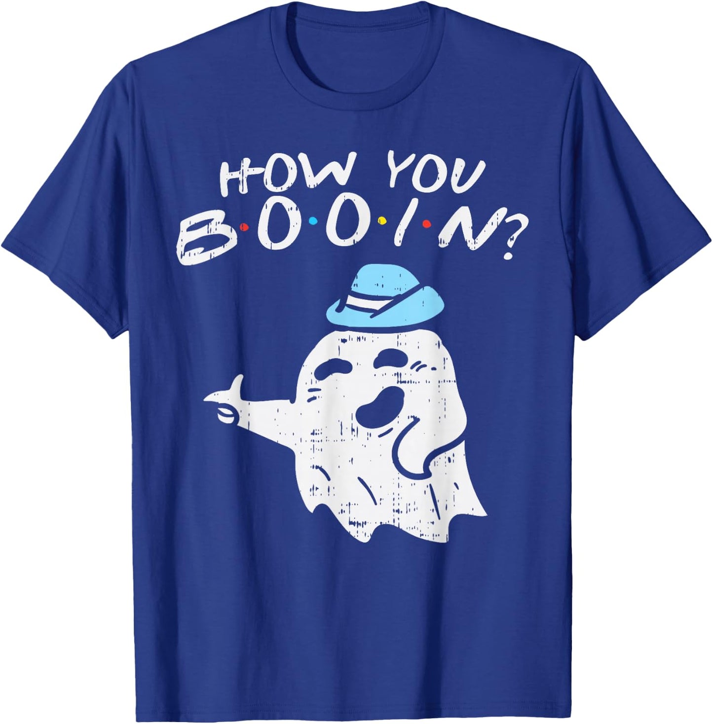 How You Booin Ghost Hat Pun Funny Halloween Costume Gift T-Shirt - T-Shirt | Royal