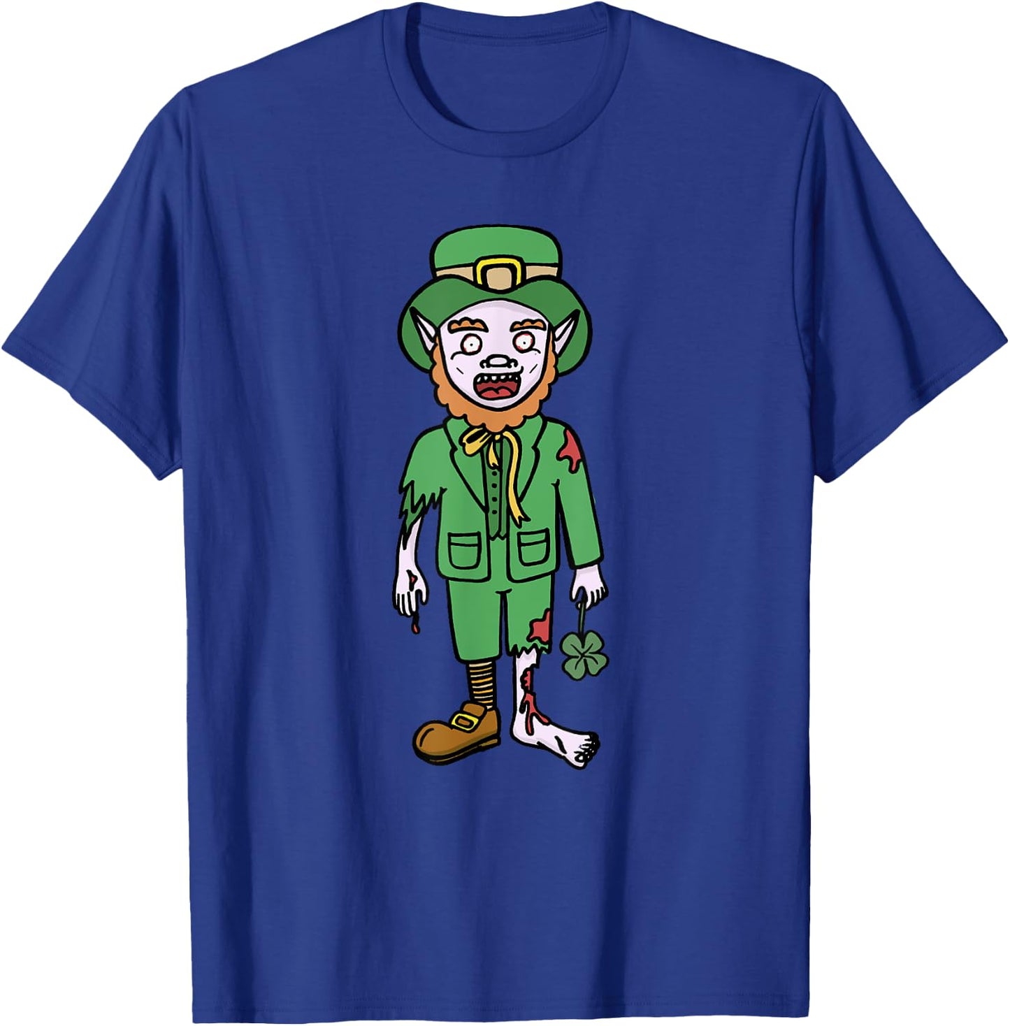 Zombie Shirt Leprechaun Halloween Costume Dead Scary Gifts T-Shirt - T-Shirt | Royal