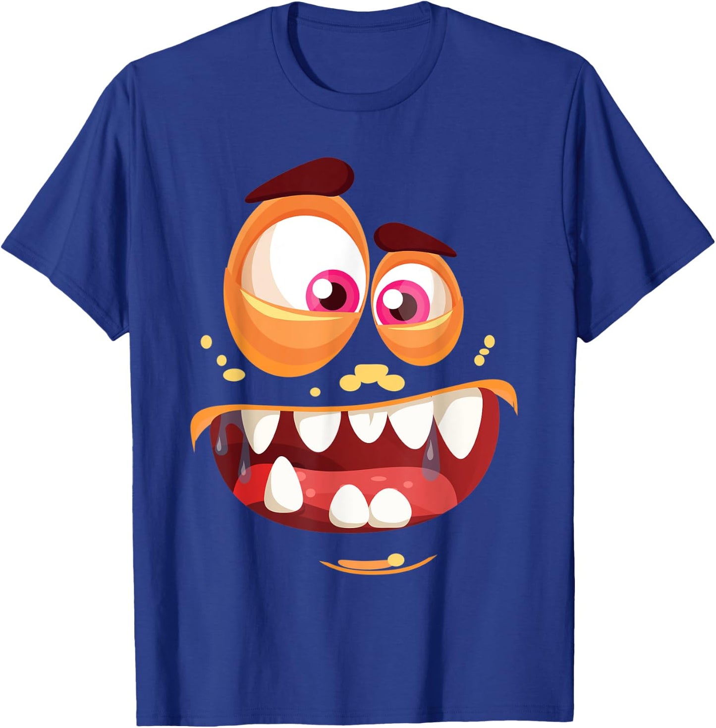 Monster Face Halloween Costume Shirt Funny Gift T-Shirt - T-Shirt | Royal