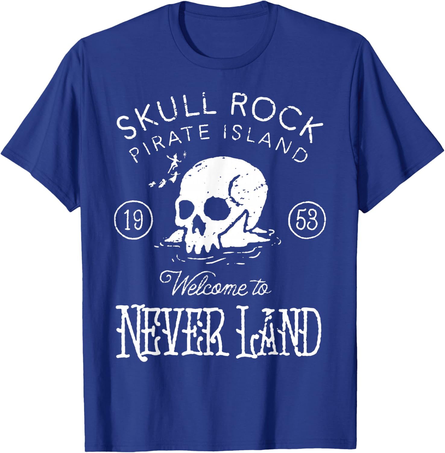 Disney Peter Pan Skull Rock Vintage Poster T-Shirt - T-Shirt | Royal