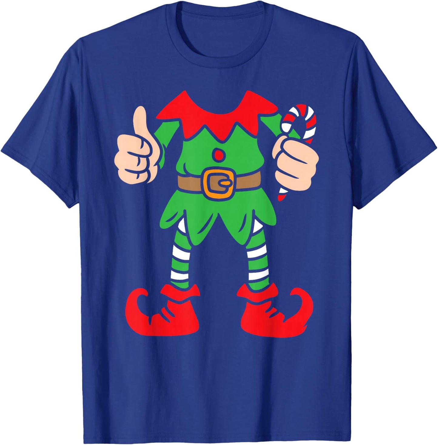 Funny Christmas Elf Outfit Costume Xmas Family Adults Kids T-Shirt - T-Shirt | Royal
