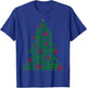 PEACE SIGN Christmas Tree | Hippies Xmas Shirts 3XL Brown T-Shirt - T-Shirt | Royal