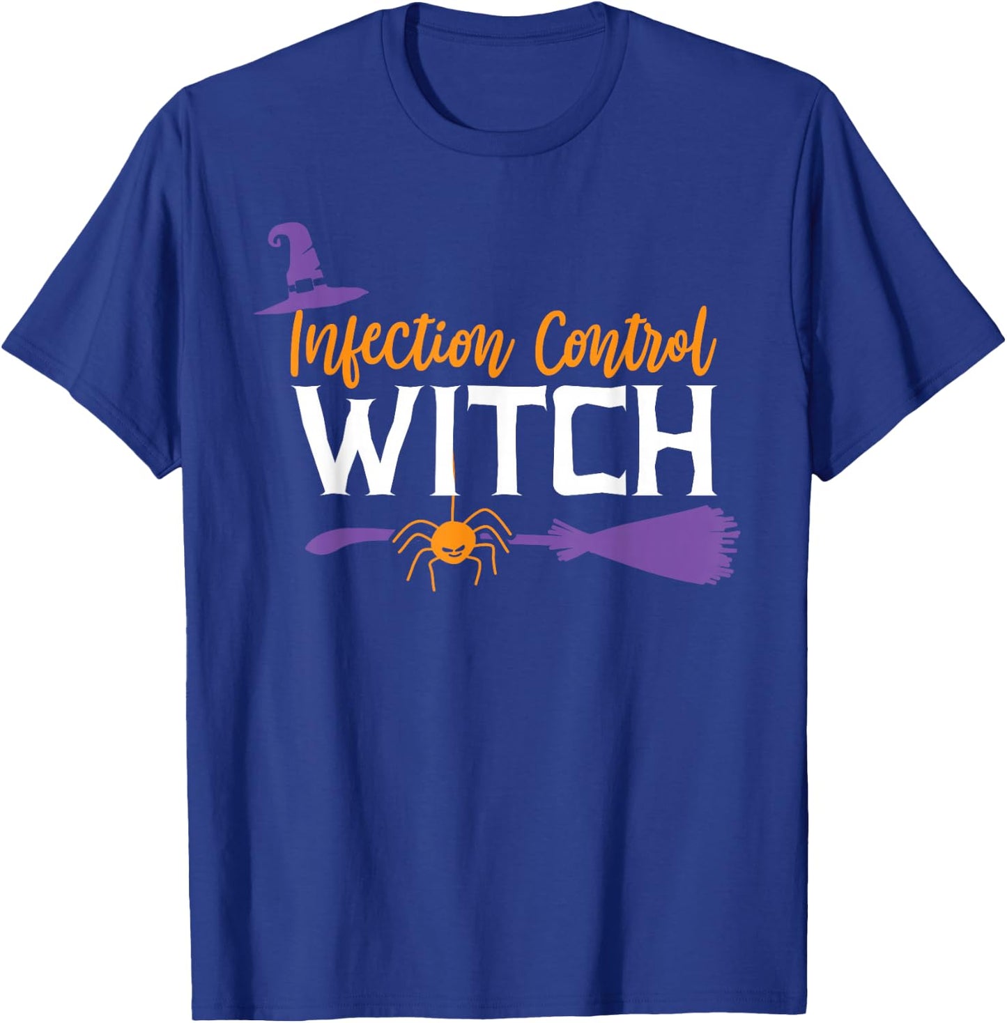 Halloween Infection Control Nurse Prevention Nursing Squad T-Shirt - T-Shirt | Royal
